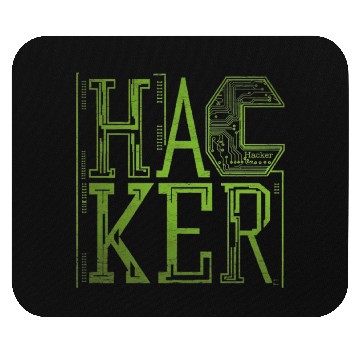 Discover Futuristic Digital Hacker Typography Mouse Pads
