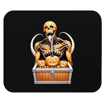 Discover Heavy Metal Skeletons and Skulls Halloween Art Mouse Pads