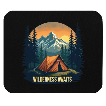 Discover Wilderness Awaits Mouse Pads | Embrace the Adventure