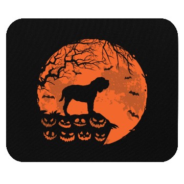 Discover Neopolitan Mastiff And Moon Halloween Dog Lover Mouse Pads