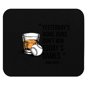 Discover Baseball Babe Ruth Saying Sports Quote Mouse Pads
