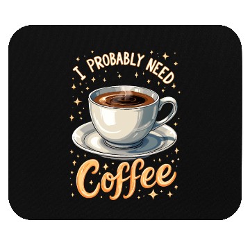Discover I Probably Need Coffee Mouse Pads