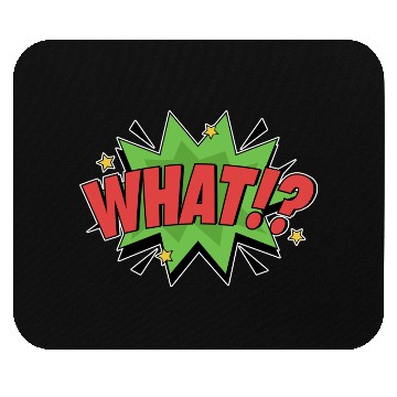 Discover What!? Retro Comic Pop Art Surprise Mouse Pads