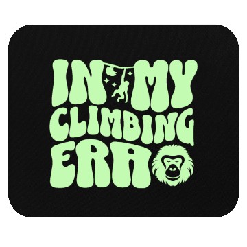 Discover In my climbing era curvy boulderwriting bouldering Mouse Pads