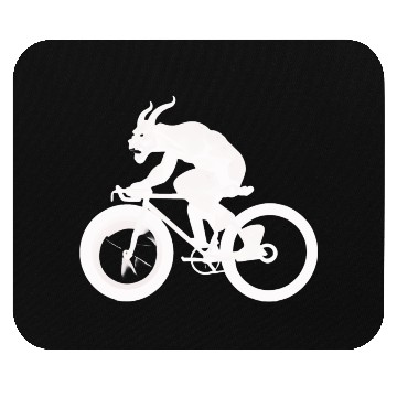 Discover devil on bicycle Mouse Pads