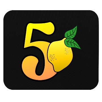 Discover Number 50th Birthday Lemon Mouse Pads