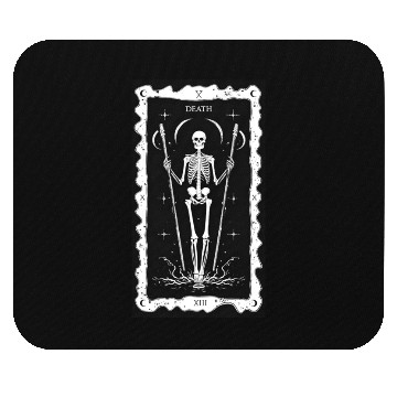 Discover Minimalist Death Tarot Card Mouse Pads