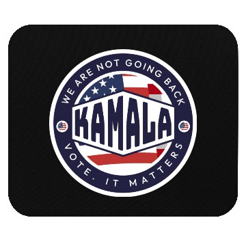 Discover Kamala Harris: We are NOT Going Back Mouse Pads