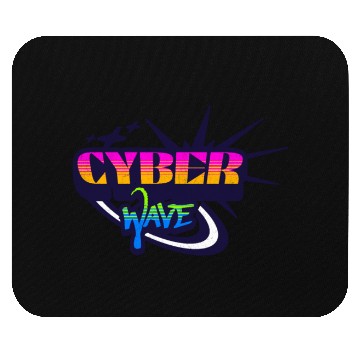 Discover Cyber Wave - Neon Streetwear for Y2K fans Mouse Pads