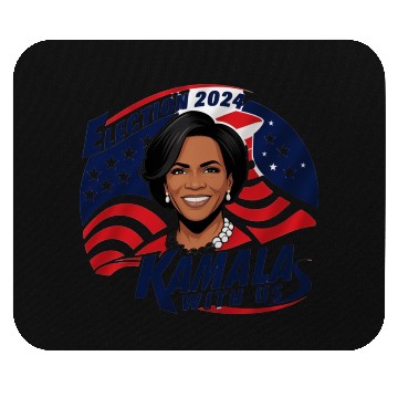 Discover Mouse Pads design kamala, election 2024