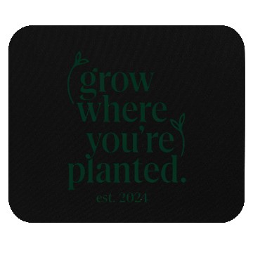 Discover Typography Garden Pun Vegan Inspiration Gift Idea Mouse Pads