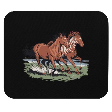 Discover Wild Horses Native American Running Free Mouse Pads