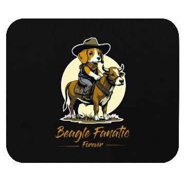 Discover Beagle fanatic forever Mouse Pads