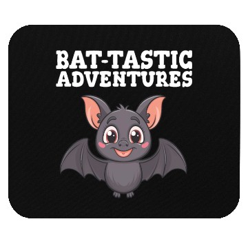 Discover Bat-tastic Adventures Cute Design Mouse Pads