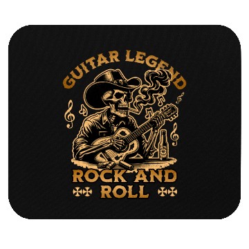 Discover Skeleton Guitar Legend Mouse Pads