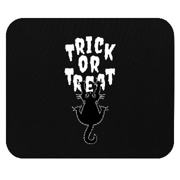 Discover Black Cat Trick or Treat Mouse Pads