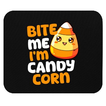 Discover Candy Corn Bite Me, I'M Candy Corn Mouse Pads