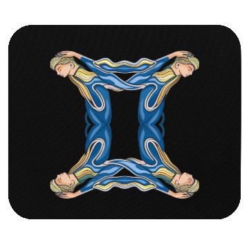 Discover Gemini Quadruplet Unique Design Mouse Pads