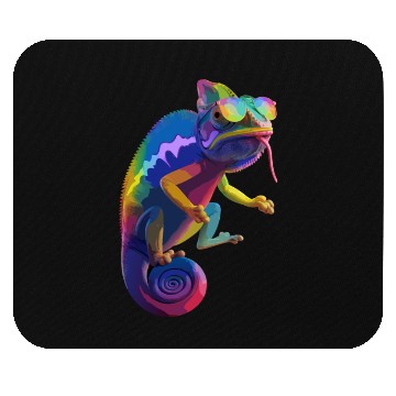 Discover Psychedelic Chameleon Vibes Mouse Pads