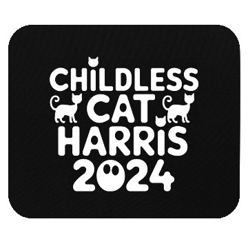 Discover Childless Cat lady Kamala Harris Mouse Pads