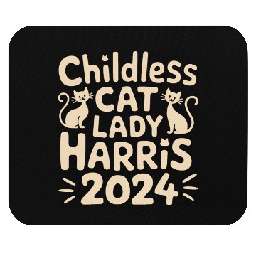 Discover Childless Cat lady Kamala Harris Mouse Pads
