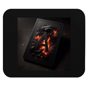 Discover Black Card with Big A Mouse Pads