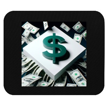Discover Money Sign Square Mouse Pads
