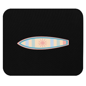 Discover Surfboard Tide Clothing Co. Logo Mouse Pads