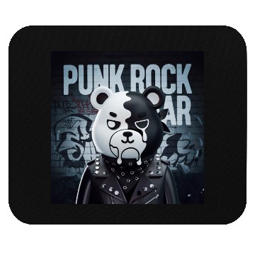 Discover Punk Rock Bear Mouse Pads