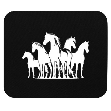 Discover Elegant Horses With An Elegant Wild Mane Mouse Pads