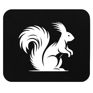 Discover Cute Squirrel With A Bushy Tail Mouse Pads