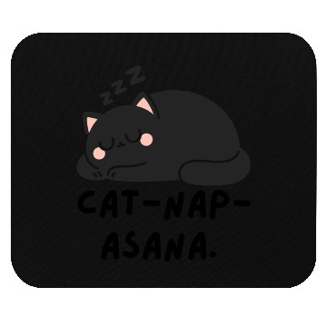 Discover Lazy Cat Cat-Nap-Asana yoga Mouse Pads