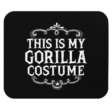 Discover This Is My Gorilla Funny Lazy Halloween Costume Mouse Pads