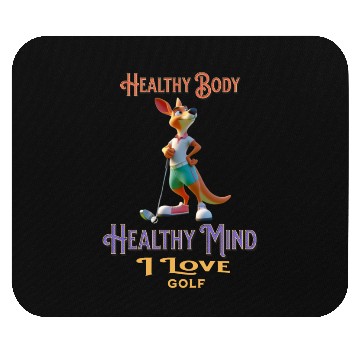 Discover kangaroo playing golf Mouse Pads