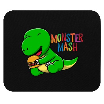 Discover Monster eats hot dog Mouse Pads