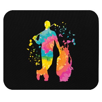 Discover Golfer Colorsplash Kids Miniature Golf Mouse Pads