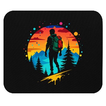 Discover Hiking Solo Summit Mouse Pads