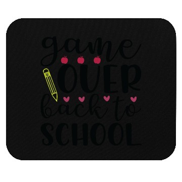 Discover Game Over Back To School Mouse Pads