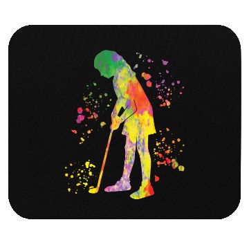 Discover Golfer Colorsplash Kids Miniature Golf Mouse Pads