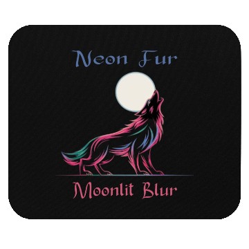 Discover Neon Werewolf Mouse Pads
