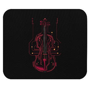 Discover Violin One Line Drawing Mouse Pads