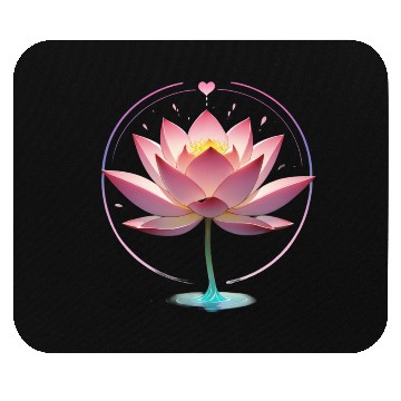 Discover Heartfelt Serenity: Lotus Pulse Mouse Pads