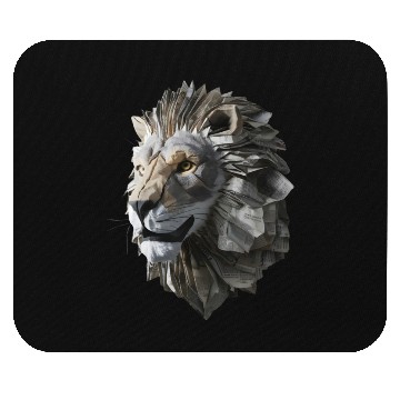 Discover Lion Origami Mouse Pads