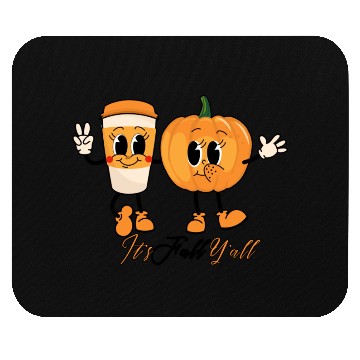 Discover Retro It's Fall Y'all - Pumpkin Spice Latte Mouse Pads