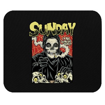 Discover Sunday I'm not Doing Shit Today Mouse Pads