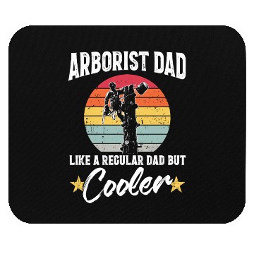 Discover Arborist Dad Cooler Logger Woodworker Chainsaw Mouse Pads