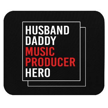 Discover Fathers Day Husband Daddy Music Producer Mouse Pads
