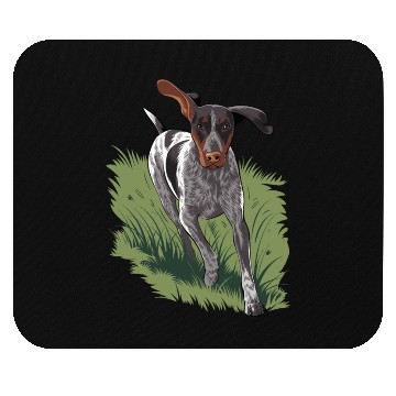 Discover German Shorthaired Pointer Running In Field Mouse Pads