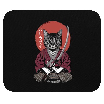 Discover Neko Battousai Samurai Cat Classic Mouse Pads