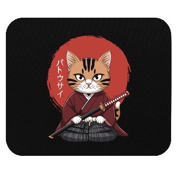 Discover Neko Battousai Samurai Cat Classic Mouse Pads